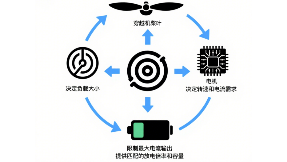 FPV電機(jī)電調(diào)電池關(guān)系圖